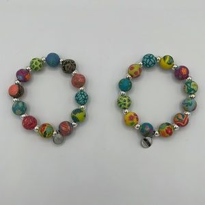 Colorful beaded bracelets